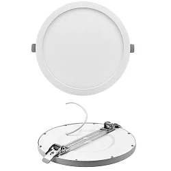 LED Recessed Downlight, Refurbishment downlight, 18W, 4000K, 1500lm, IP40, round, DALI dimmable, white