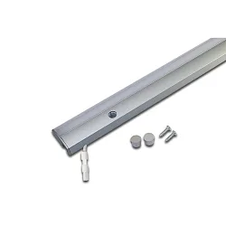 LED Skab armatur LED ModuLite F, IP20, 230V HVLCS, CRi >90, 60cm, med kontakt, 10W 3000K 950lm 120°, anodiseret aluminium
