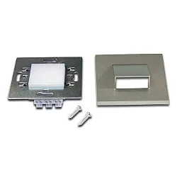 LED Væg Indbygningslampe LED Wall Down til Indbygnings- og hulrumsdåser, IP20, 7.5 x 7.5cm, 230V, 1.8W 3000K 90lm