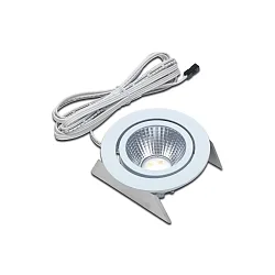 LED Indbygningslampe Dynamic SR 68-LED til BAP, IP44, LED-24, 6.5W 2700-5000K 420lm 40°, CRi >90, svingbar, hvid