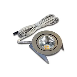 LED Indbygningslampe Dynamic SR 68-LED til BAP, IP44, LED-24, 6.5W 2700-5000K 420lm 40°, CRi >90, svingbar, rustfrit stål