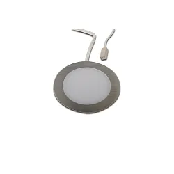LED Indbygningslampe FAR 58 med overfladelys, 3W, 3000K, IP20, børstet rustfrit stål
