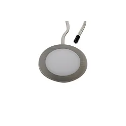 LED Indbygningslampe DYNAMIC FAR 58 med overfladelys, 3W, 2700-5000K, IP20, børstet rustfrit stål
