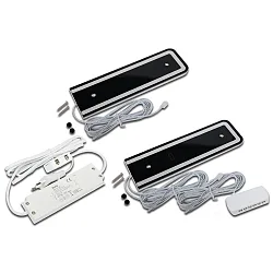 Armatur til brug under kabinettet IP20, aluminium, mat