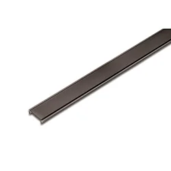 LED Dækningsprofil 15mm, til 12mm fræset rille og profiler, 600cm (Rullevarer), meget matt, let sort matteret