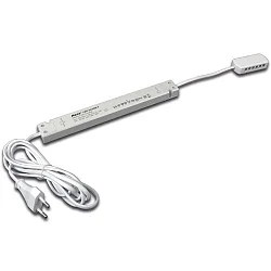 Transformer LED 24/30W F Mains connection cable, 200cm with Europlug, 12-fold distributor