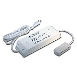 Transformer LED 24/200W Netledning, 200cm med Eurostik, 12-foldet distributør