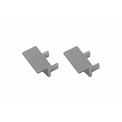 Endkappe FOR 9MM MILLED-IN PROFILE + 4MM STRIPS mekanisk, rustfrit stål
