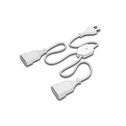 SEH / SAQ Euro Y-distributor, 20cm Europlug cable + distributor case + 2x 20cm with Euro coupling