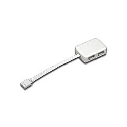 RGB 4-fold distributor, lead 10cm, with plug, for 3 additional connecting cables on transformer