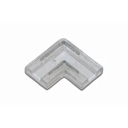 hjørnestik CORNER CLIP 90° - FOR 10MM LED STRIPS, gennemsigtig