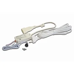Bevægelsesdetektor PIR 1S MINI - EURO PLUG - FOR LUMINAIRE-DRIVER / RISK-CLASS II indbygget version, med stik, sort, hvid
