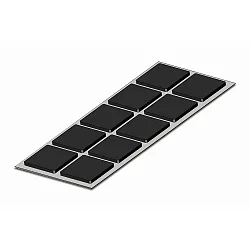 Gummi FOAM RUBBER sæt med 10, sort