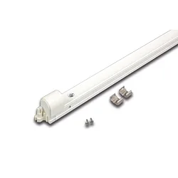 Kompakt lineært Lampe SlimLite CS, 25.9cm, 6W, med beskyttelse mod splinter dæksel (Plexiglas)