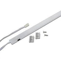 Armatur til brug under kabinettet IP20, aluminium, opal 2