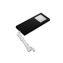 LED Skab armatur LED Slim-Pad F, IP20, homogen overfladelys, med LED-24 forbindelse, 5W 3000K, sort