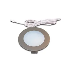 LED Indbygnings Overfladelampe FR 78-LED, IP44, LED-24 forbindelse, CRi >90, 4W 3000K 270lm 110°, rustfrit stål look
