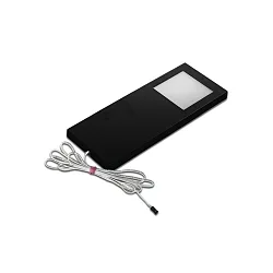 Flad LED Skab armatur Dynamic LED Slim-Pad F, 24V-LED Dynamic, 5W 2700-5000K 285lm 110°, sort
