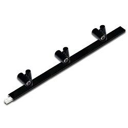 Drejeligt og svingbar LED-2-Link SPOT, 3-flammer, til LED-2-Link-profiler, 30cm, CRi >90, 3x 1.5W 4000K 80lm 38°, sort