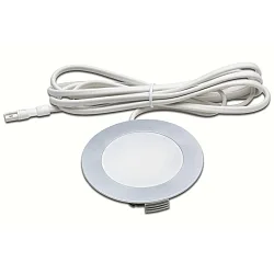HV LED Indbygningsspot FR 78-LED med overfladelys, IP20, 230V HVLCS, 3W 3000K 200lm 110°, Chrom matt