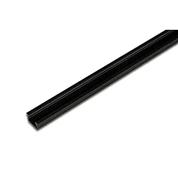 LED Indfræset profil 24/12mm til dækningsprofil 15mm, længde 100cm, sort