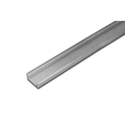 LED Indfræset profil 34mm til dækningsprofil 25mm, længde 100cm, anodiseret aluminium