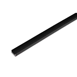 LED Overflade profil 15/8mm til dækningsprofil 15mm, længde 100cm, sort