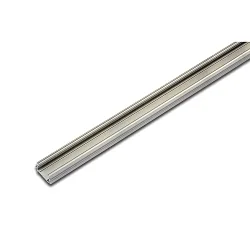 LED Indfræset profil A 24mm til dækningsprofil 15mm, til asymmetrisk belysning, længde 100cm, anodiseret aluminium