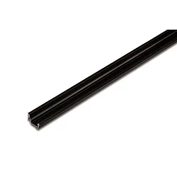 LED Indfræset profil I 24mm (intern, asymmetrisk) til dækningsprofil 15mm, længde 100cm, sort