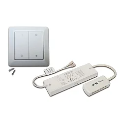 Radio vægkontakt SINGLE COLOUR DIM ZIGBEE / ALEXA - 24V sæt med 1, kinetisk, ZigBee-styresignaludgang (WiFi), 15 kanal