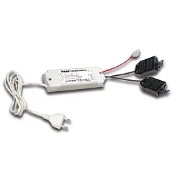 Transformer LED 350/2x 9W DIM 2 x 3-foldet, distributør + je 2 kortslutning stik