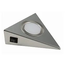 LED Underbygningenspot GENUA sæt med 3, 3x2W, 120°, 3000K, 270lm, IP20, ikke dæmpbar, rustfrit stål