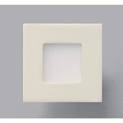 LED Indbygningslampe NIZZA Panel, IP20, FIRKANTET, 7.5cm, 2.2W 2700K 50lm 120°, hvid
