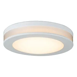 LED Indbygningsdownlight AURORA med lys ring, IP44, Ø 8cm, 6W 3000K 450lm, hvid