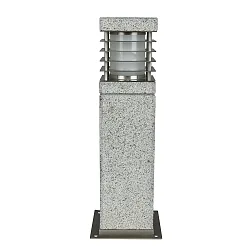 Udendørs Standerlampe LA MER, E27 maks. 20W, granit / rustfrit stål, seewasserbeständig, 40cm
