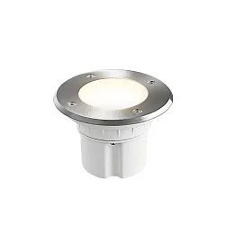 LED Gulv Indbygningsspot MESSINA, rund, 90°, 9W, 3000K, 500lm, IP67, sølv