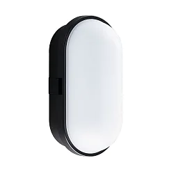 LED Væg-/Loftlampe TOLEDO Udendørs lampe, 10W, 4000K, 700lm, IP65, sort