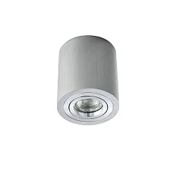 Overflademonterede spotlight ADL9001, rund, GU10, IP20, 25° drejelig, børstet aluminum
