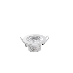 LED Recessed spot DL6809, 7W, 525lm, IP44, 2000-2800K, dimm to warm, cardanic swivelling, black
