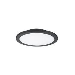 Væg- og Loftlampe TELLA rund IP65, antracit 