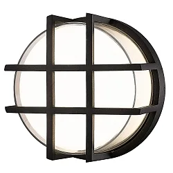 Væg- og Loftlampe CIRCULA rund, med gitter IP65, antracit 