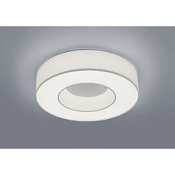 LED Loftlampe LOMO LED, IP20 hvid matt / skærm hvid