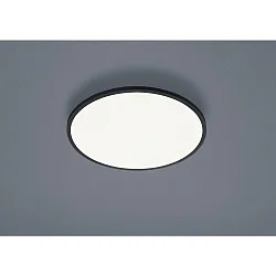 LED Loftlampe RACK LED, rund, IP20, sort matt