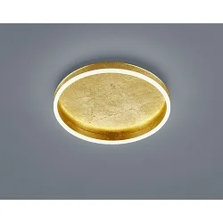 LED Ceiling luminaire SONA LED, round, IP20, gold leaf