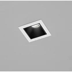 LED Loftindbygningslampe PIC LED, firkantet, 2700K, IP20, hvid / inde sort