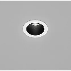 LED Loftindbygningslampe PIC LED, rund, 2700K, IP20, hvid / inde sort