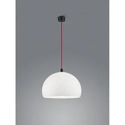 Pendel DORO E27 IP20, rød, sort mat, hvid