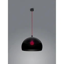 Pendel DORO E27 IP20, rød, sort, sort mat
