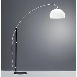 Standerlampe DORO, E27, IP20, sort matt-chrom