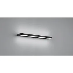 LED VæglampeSLATE 60 LED Spejllampe IP44 sort matt